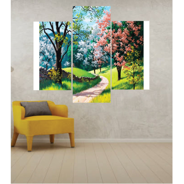 Wall Frames 3 Pieces Set Canvas – Digitally Printed Wall Canvas TJ-52