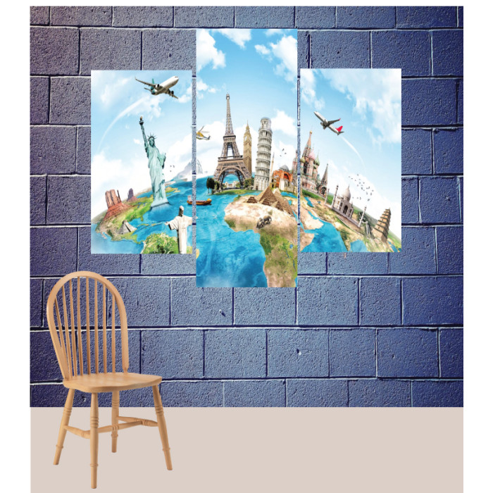 Wall Frames 3 Pieces Set Canvas – Digitally Printed Wall Canvas TJ-98